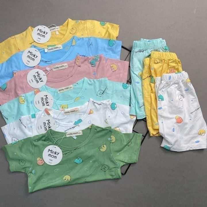 Bộ cộc tay thun lạnh bé trai bé gái 3 đến 16kg