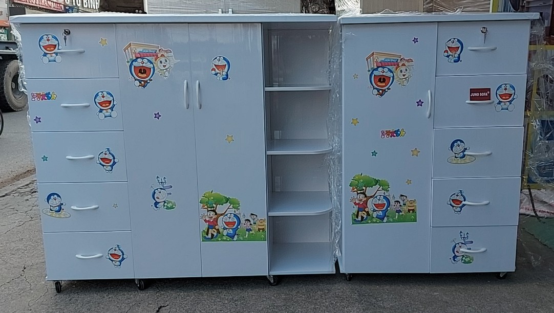Combo 2 tủ trẻ em Juno Sofa 1m4 x 1m2 x 45 cm và 85 cm x 1m2 x 45 cm
