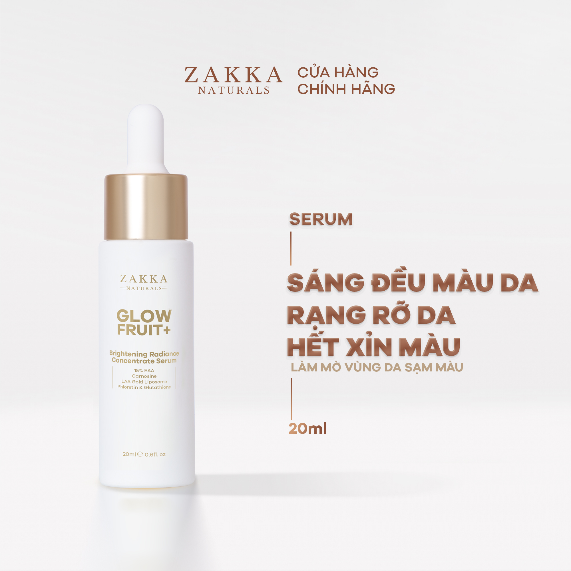 Serum Vitamin C Zakka Naturals Glowfruit Brightening Radiance Concentrate 20Ml
