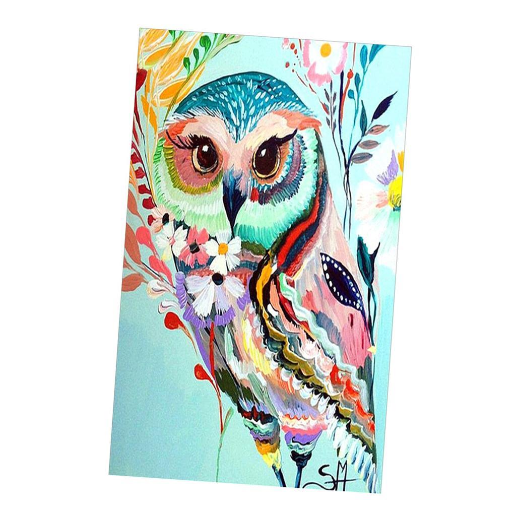 Owl DIY 5D Diamond Painting Embroidery Cross Craft Stitch Home Decoration Arts Crafts 20x30cm