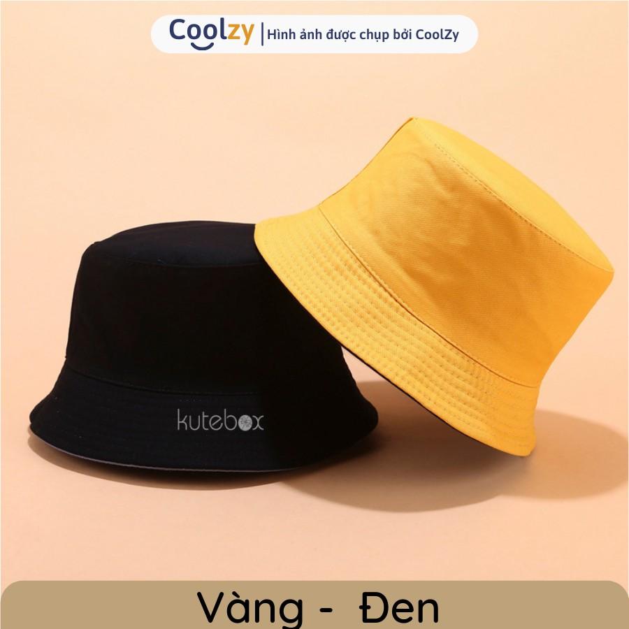 Mũ bucket trơn ️ Nón tai bèo vành tròn trơn 2 mặt Ulzzang form unisex nam nữ - BK02