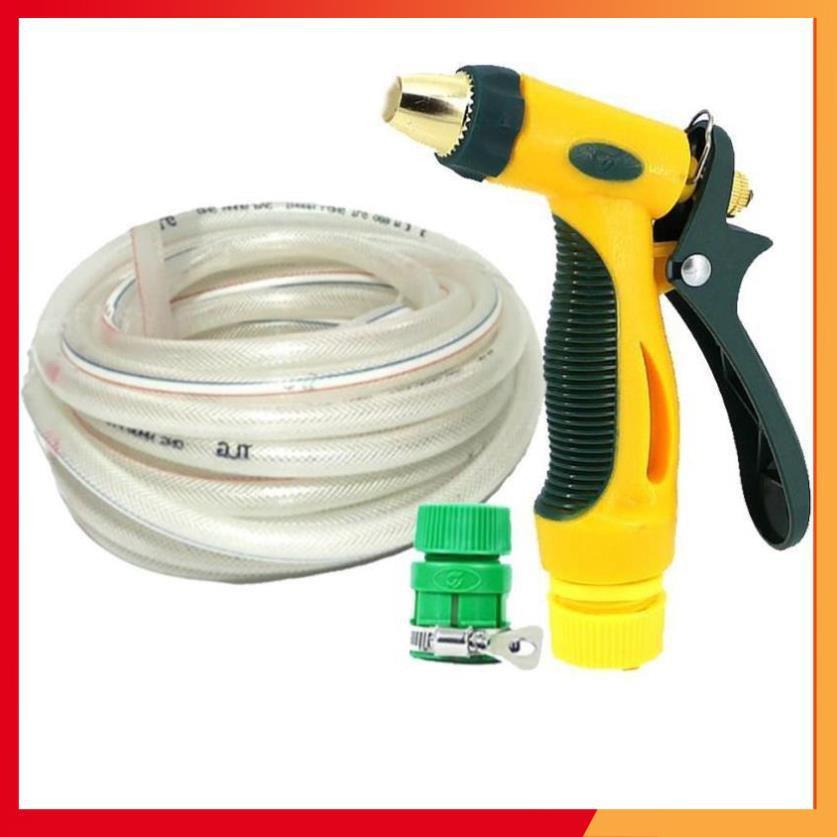 Bộ dây vòi xịt nước rửa xe,tưới cây tăng áp 3 lần 15M 206317
