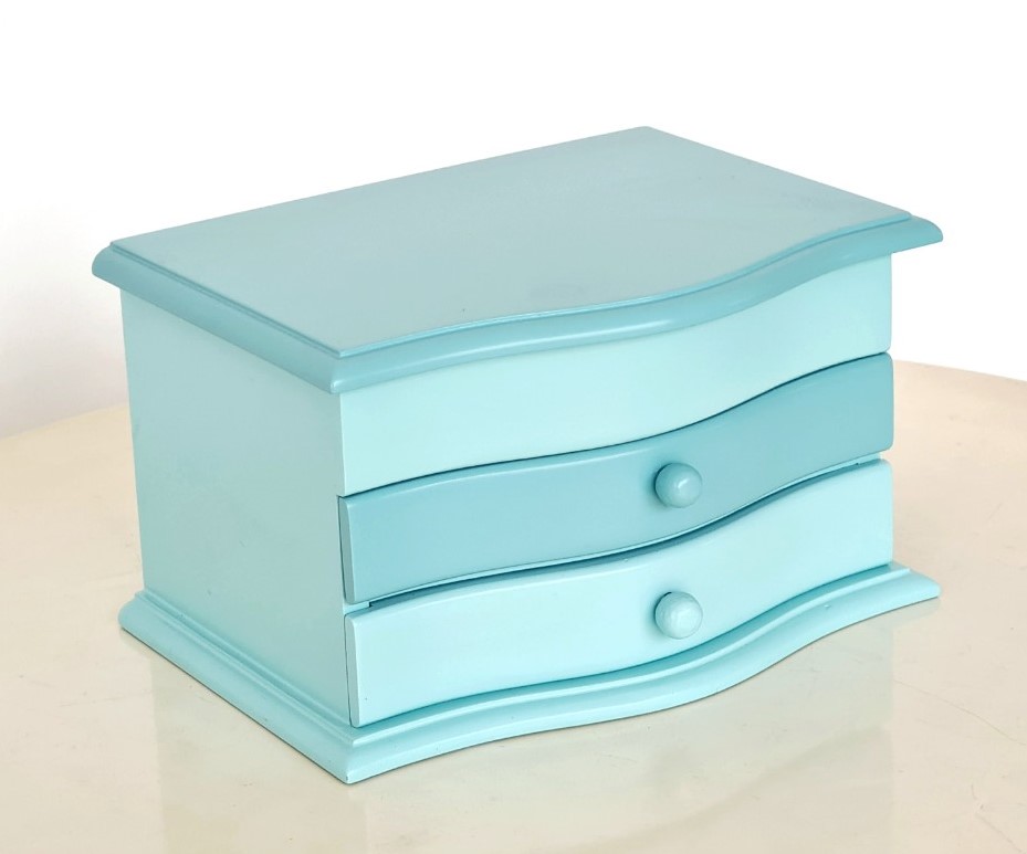 Hộp Nữ Trang Gỗ Nhiều Màu Có Gương 23x17 cm Xinh Xắn Tinh Tế - Hàng VN Xuất Khẩu