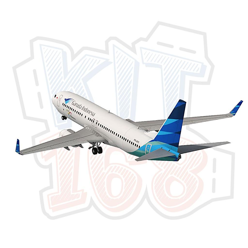 Mô hình giấy Máy bay Garuda Indonesia Boeing 737-800