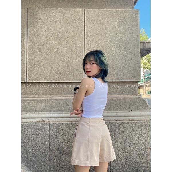 Áo croptop sát nách trơn 4 màu