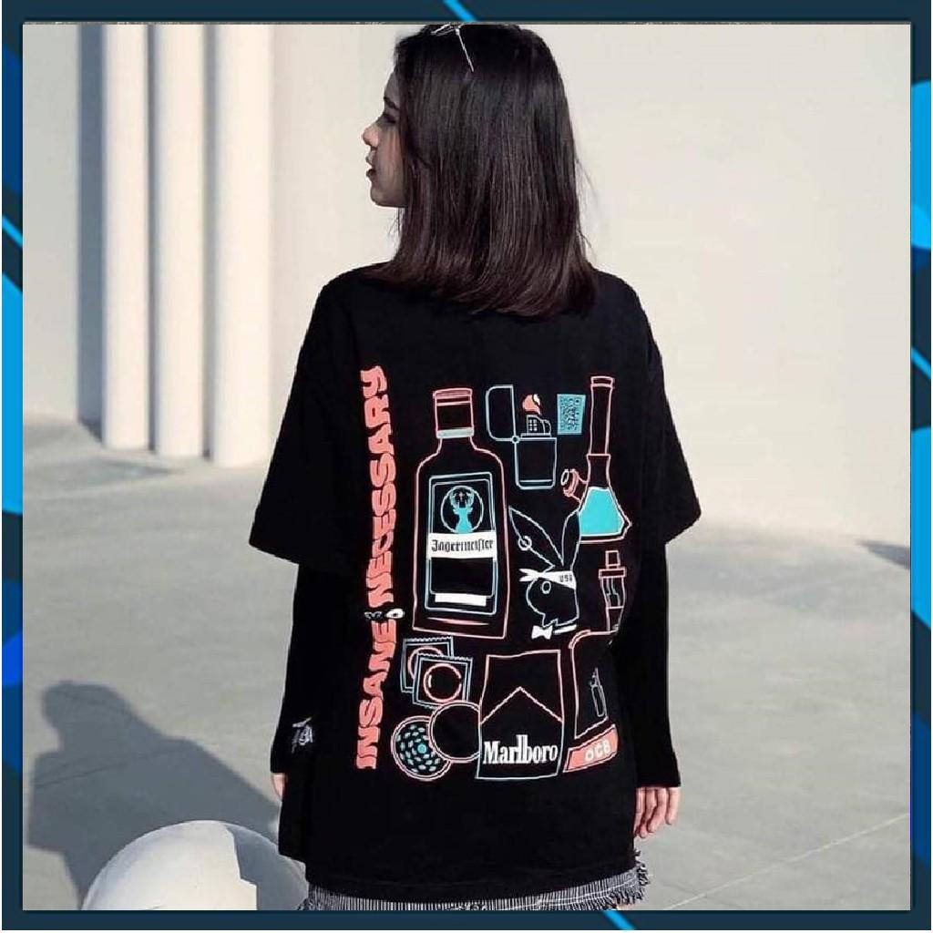 Áo Thun UNISEX Nam Nữ Tay Lửng From Rộng Giá Rẻ