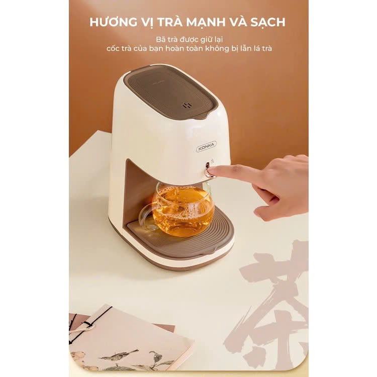 Máy pha trà và cà phê Konka LFKJ-2501, đảm bảo hương vị thơm ngon và đậm đà, hàng chính hãng, BH 12 tháng