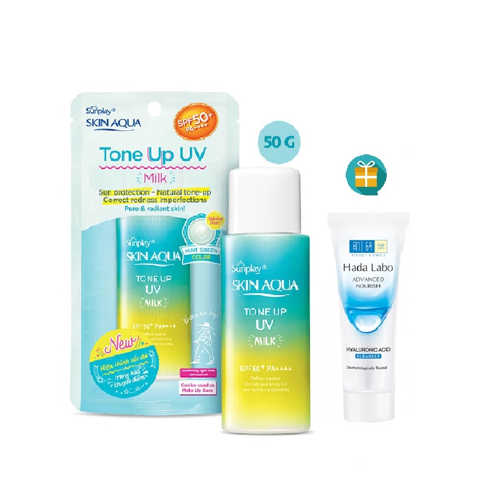 Sữa chống nắng nâng tông dành cho da dầu/hỗn hợp Sunplay Skin Aqua Tone Up UV Milk