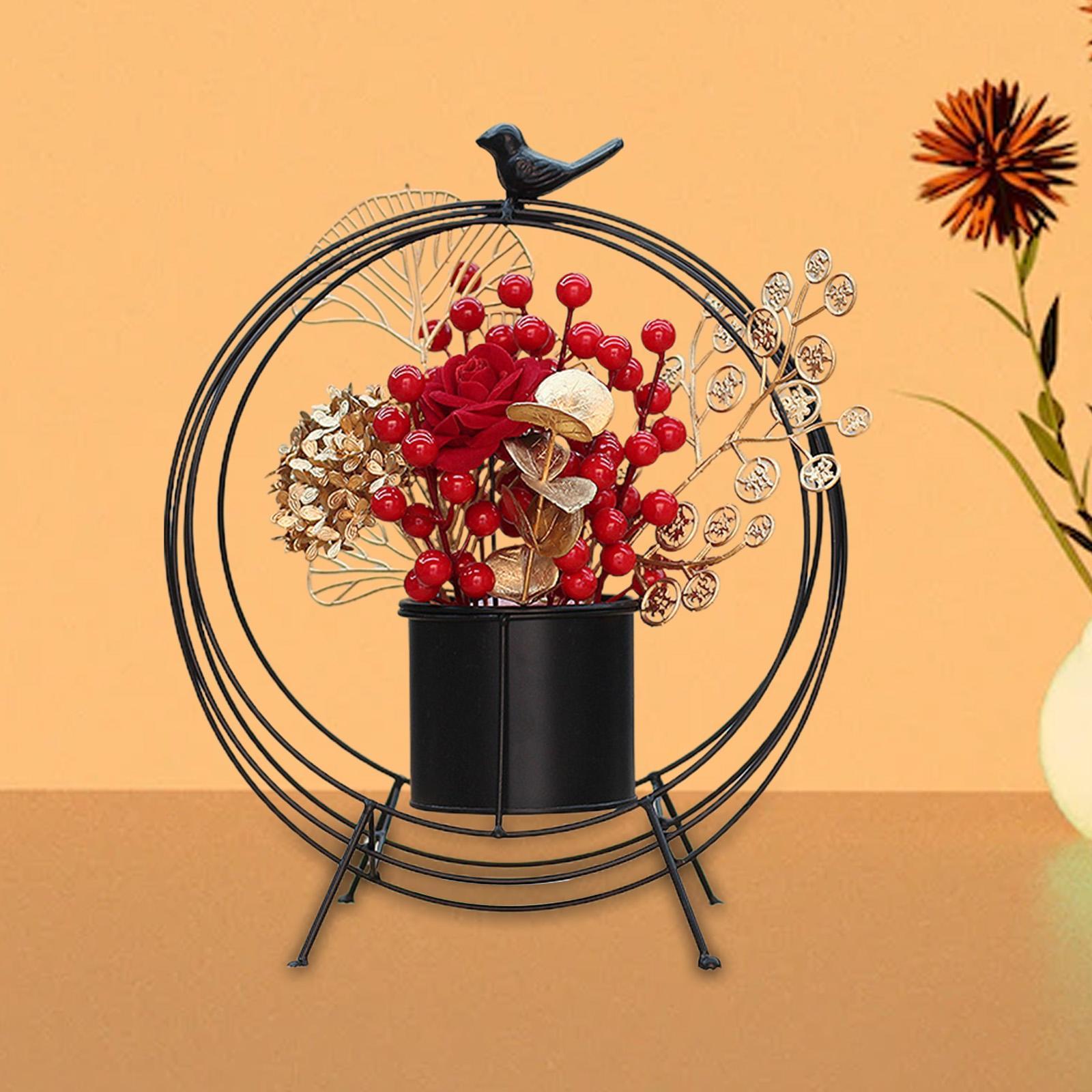 Flower Basket Decoration Harvest Photo Props for Holiday Home Autumn