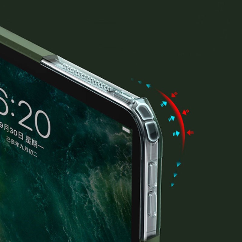 Ốp lưng iPad Pro 11 inch XUNDD, Chống shock, Mặt lưng trong suốt, Viền TPU