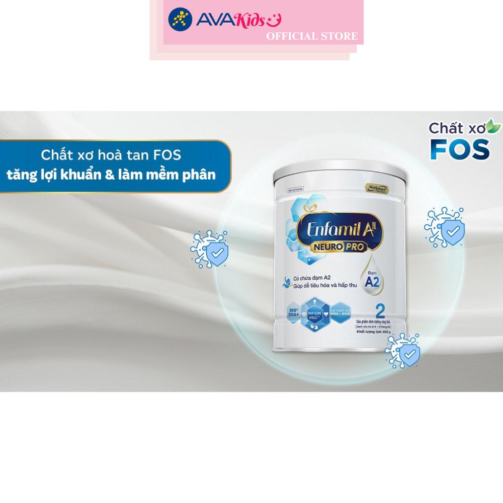 Sữa bột Enfamil A2 Neuropro Follow Up Formula số 2 (đạm quý A2) 800g (6 - 12 tháng) - Hàng Chính Hãng