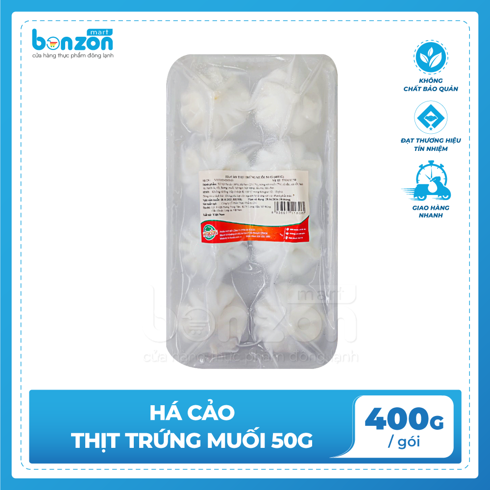 Há cảo thịt trứng muối 400gr