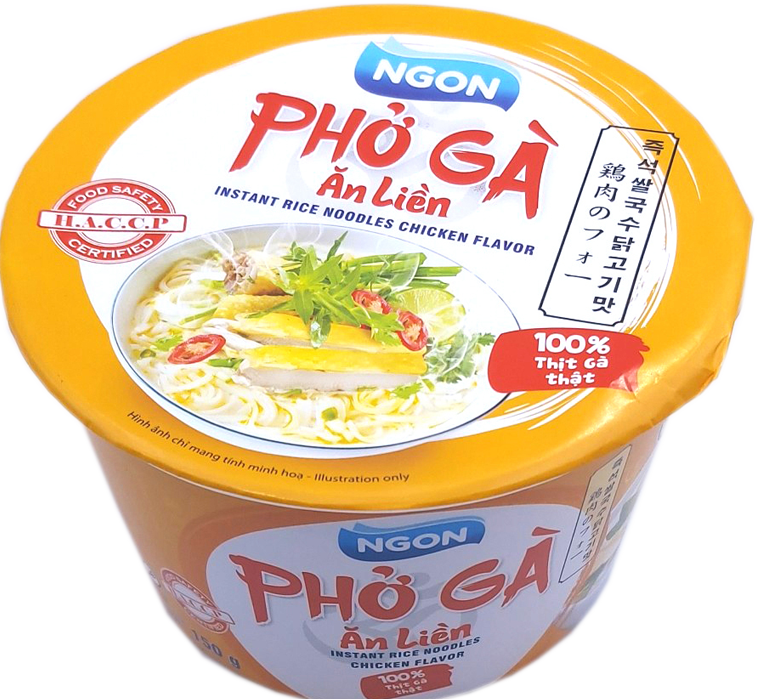 Phở gà ăn liền NGON 150g có thịt đùi gà thật