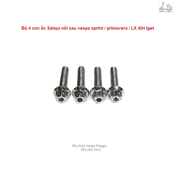 Bộ ốc nồi Salaya 6 con cho xe Vespa Sprint Primavera LX Đời Iget