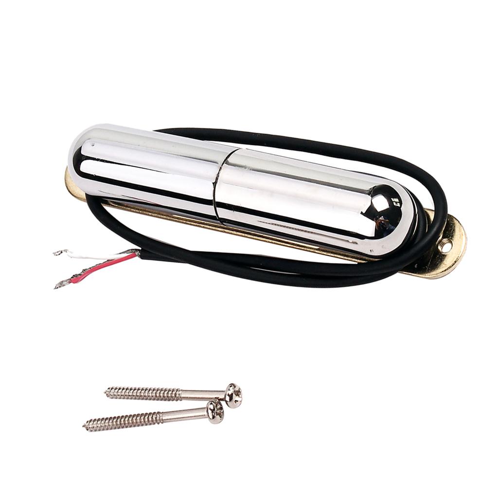 Sunnimix Son Môi Bán Tải Đàn Guitar Acoustic Điện Đầu Dò Cảm Biến Cầu Chrome