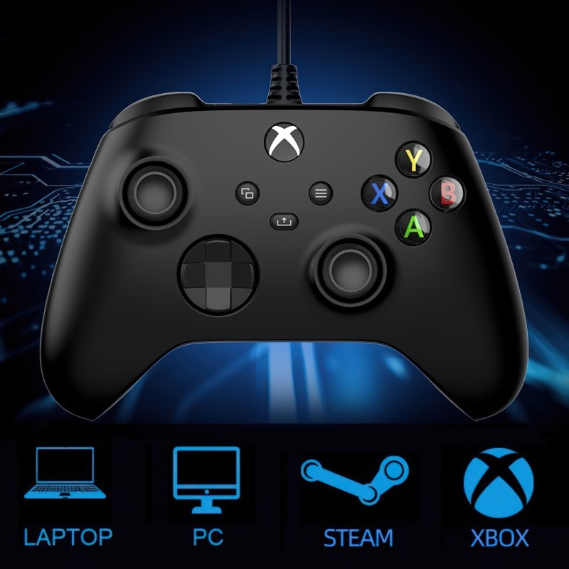 Gamepad  Xbox One X Black - cho máy tính, laptop - hàng nhập khẩu