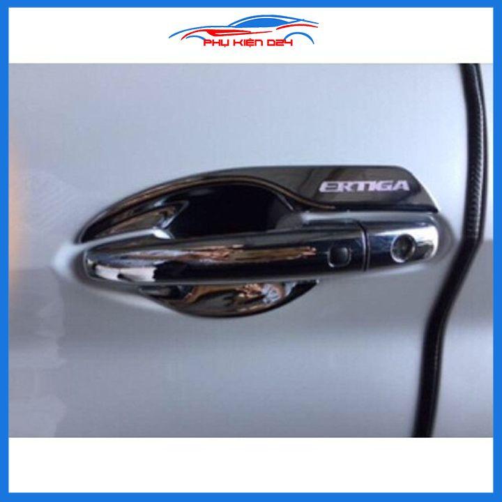 Ốp tay hõm cửa mạ crom Ertiga 2019-2020-2021-2022 bảo vệ chông trầy ô tô