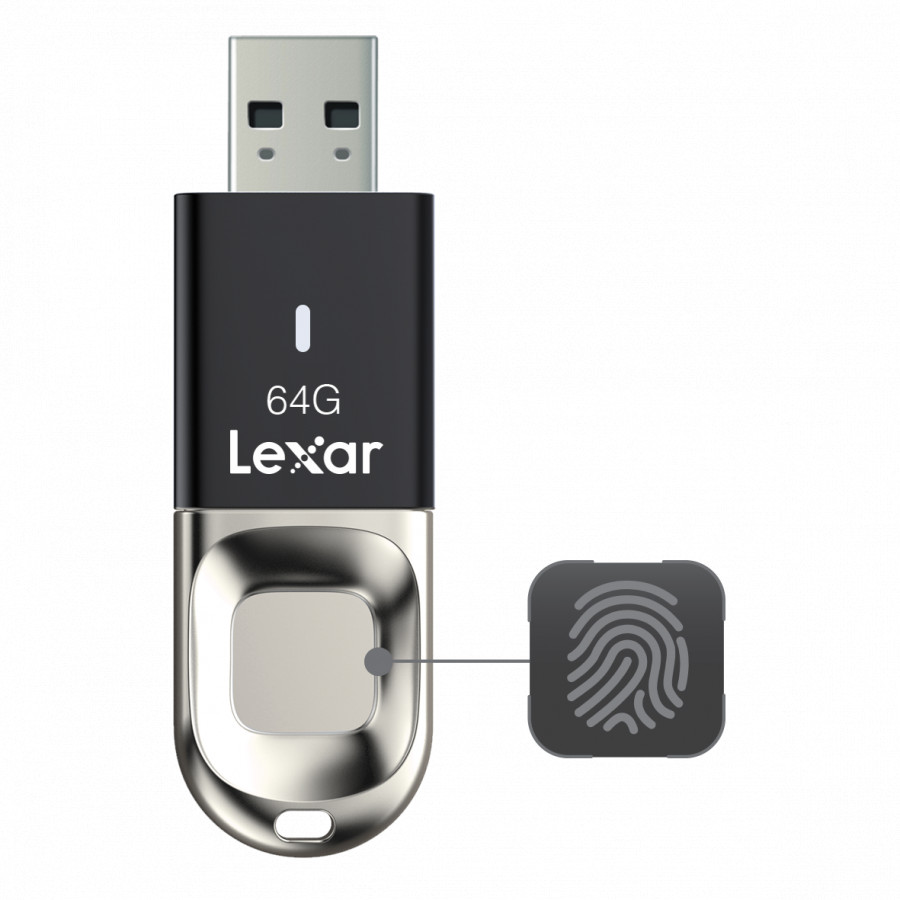 USB Lexar F35 JumpDrive Fingerprint 64GB - USB 3.0 - Hàng Chính Hãng