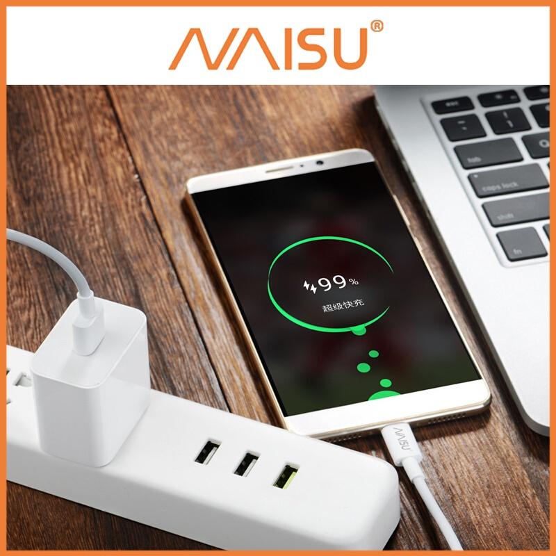 Cáp Sạc Type C Truyền Dữ Liệu 5A Dài 1M Màu Trắng Cho Android ID – 1815 - Hàng nhập khẩu