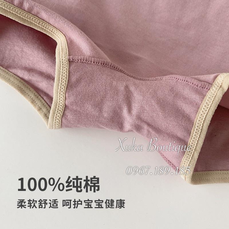 Quần Chip Đùi Bé Gái Cotton 100% Cao Cấp, Quần Lót Cho Bé Gái từ 3 đến 14 tuổi Hàn Quốc Bông Hoa Nhỏ Xinh Xắn Dễ Thương