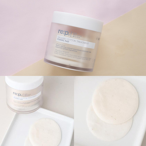 Bông Tẩy Da Chết Re:p Organic Cotton Treatment Toning Pad 130ml