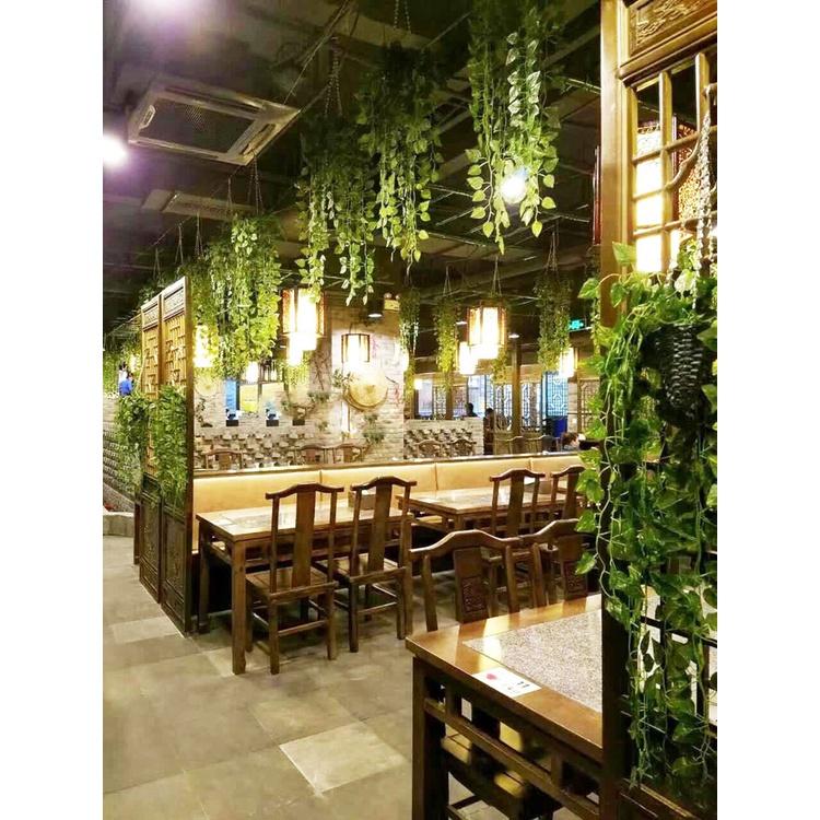 Chùm lá giả treo tường độc đáo dài 85-90cm trang trí nhà hàng, tiểu cảnh, ban công xanh mát CL-02