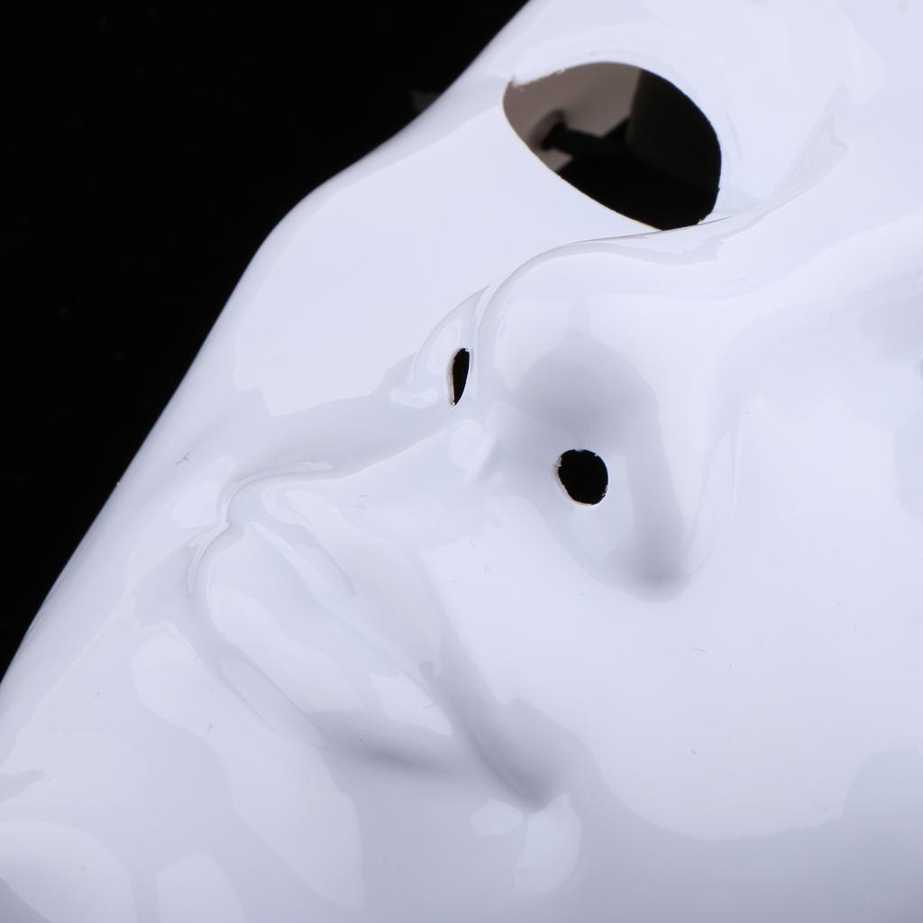 2 Piece DIY Unpainted Mask White Blank Face Mask Masquerade Costume Mask Set