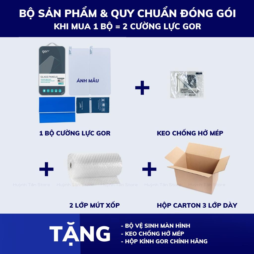 Cường lực mi 11t mi 11t pro trong suốt KHÔNG FULL MÀN chống bám vân tay chính hãng GOR phụ kiện huỳnh tân store - Hàng nhập khẩu