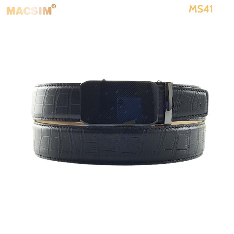 Thắt lưng nam da thật cao cấp nhãn hiệu Macsim MS41