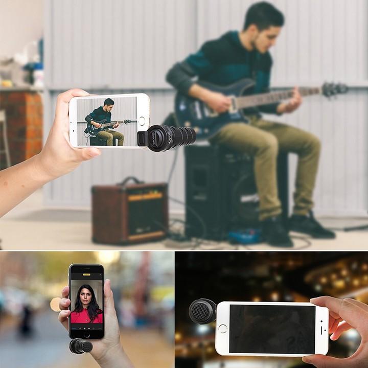 MIC QUAY VLOG CHO ĐIỆN THOẠI BOYA BY-A7H CỔNG 3.5MM - HÀNG NHẬP KHẨU