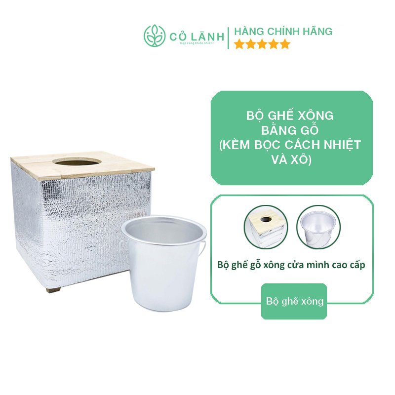 Ghế xông vùng nhạy cảm Cỏ Lành cho mẹ mới sinh (Đổi xô thành bô nhựa)