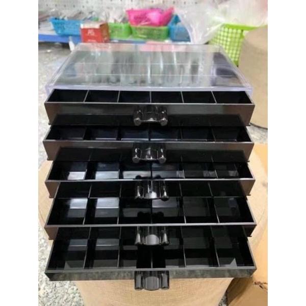Khay nhựa phụ kiện 5 tầng màu đen