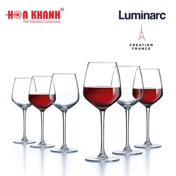 Ly Rượu Vang Thủy Tinh Luminarc Val Surloire 350ML & 470ML - bộ 4 ly - L9569 & L9570