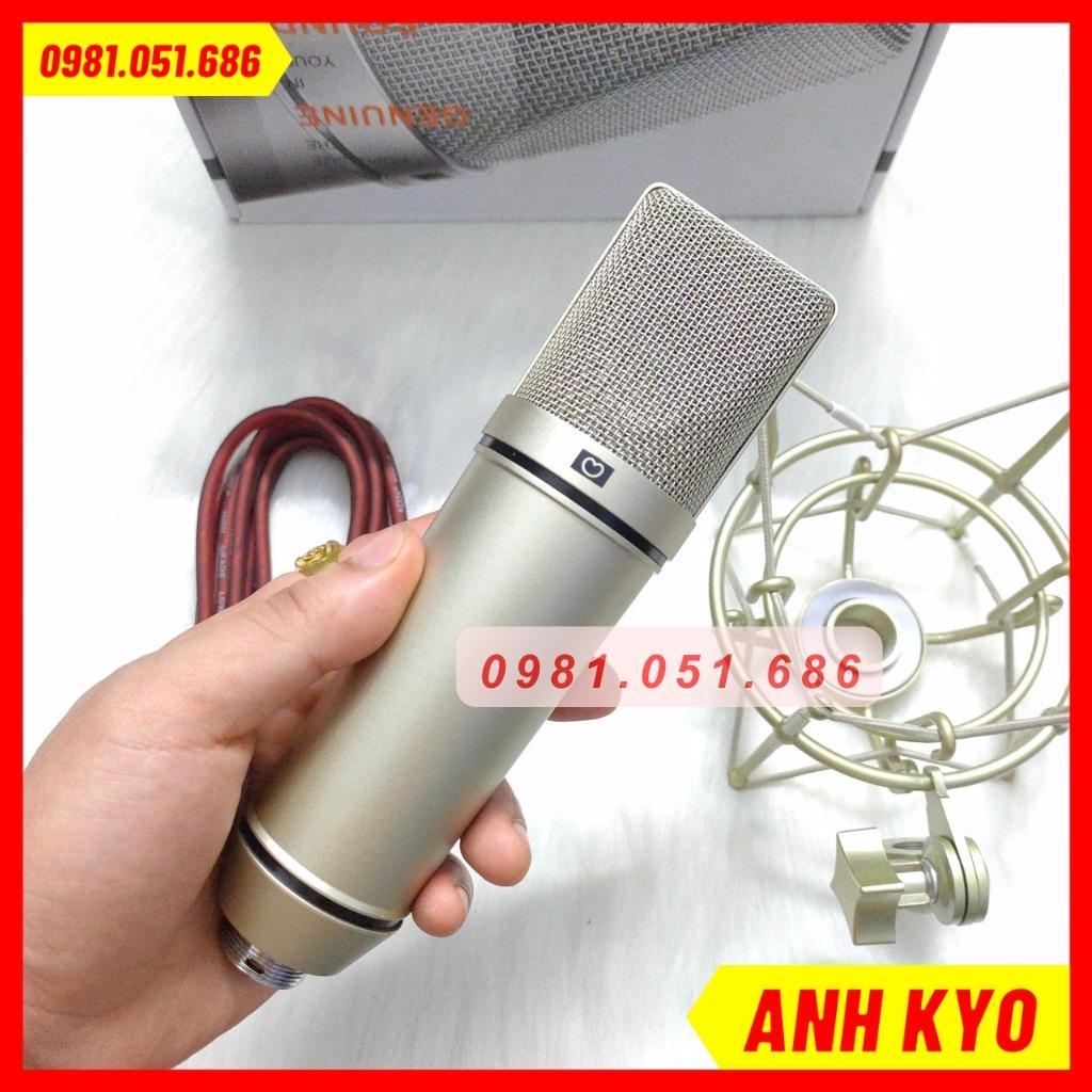 Mic thu âm AQTA U87, MICRO THU ÂM 5V AQ U87-MA, Hát Livestream, Hát Karaoke