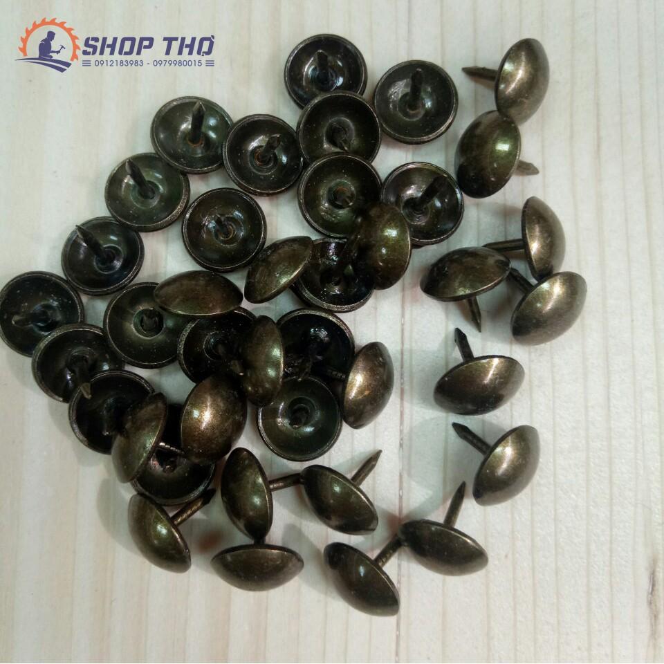 Đinh mũ màu đồng giả cổ 12*17mm
