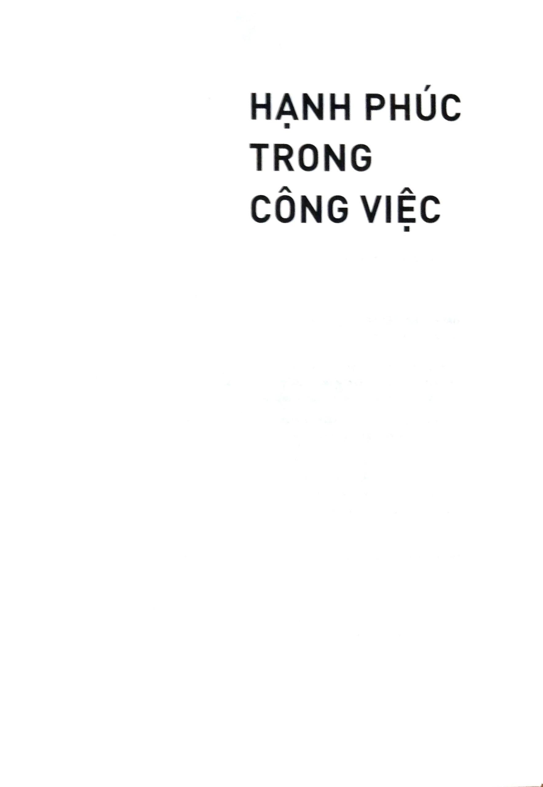 Hạnh Phúc Trong Công Việc