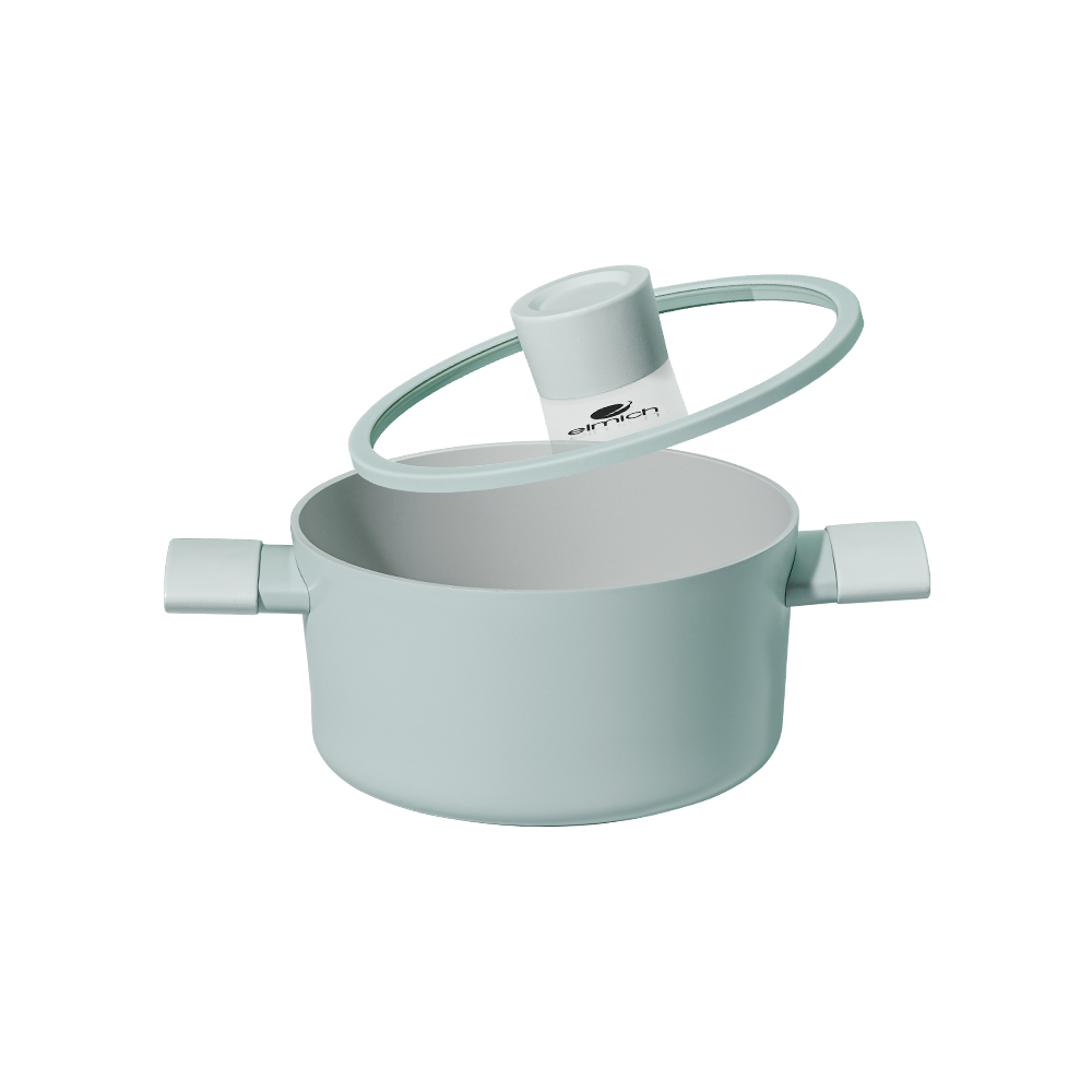 Nồi quánh phủ sứ an toàn Elmich Verona EL-5525SK, Hàng chính hãng, dùng được bếp từ- JoyMall