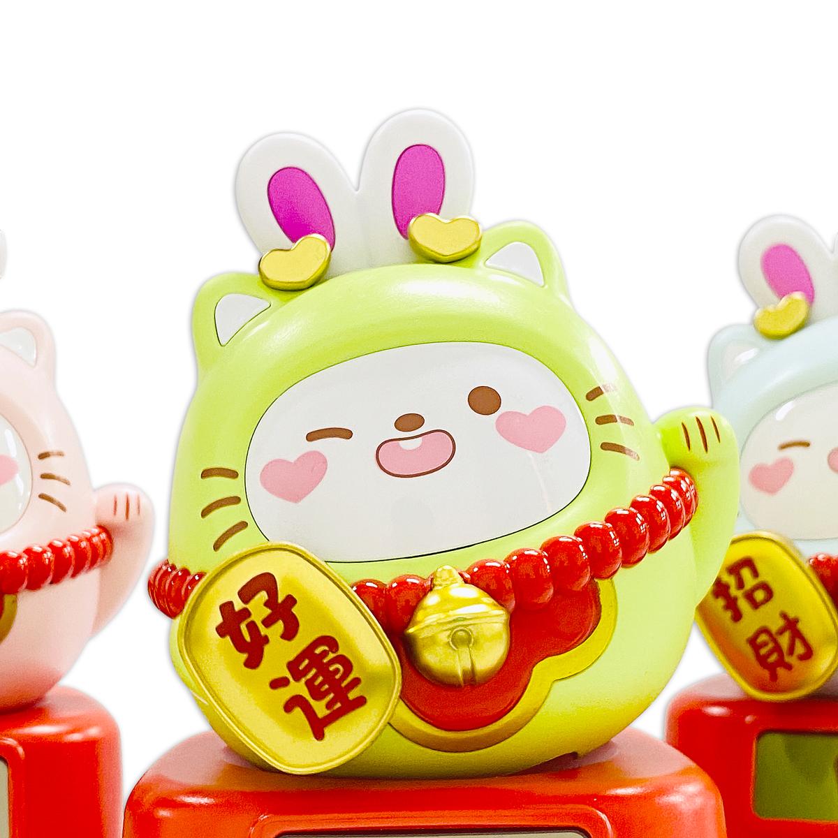 Tượng Thỏ Chiêu Tài Lắc - Trang Trí Tết - JS872 - Màu Xanh Lá