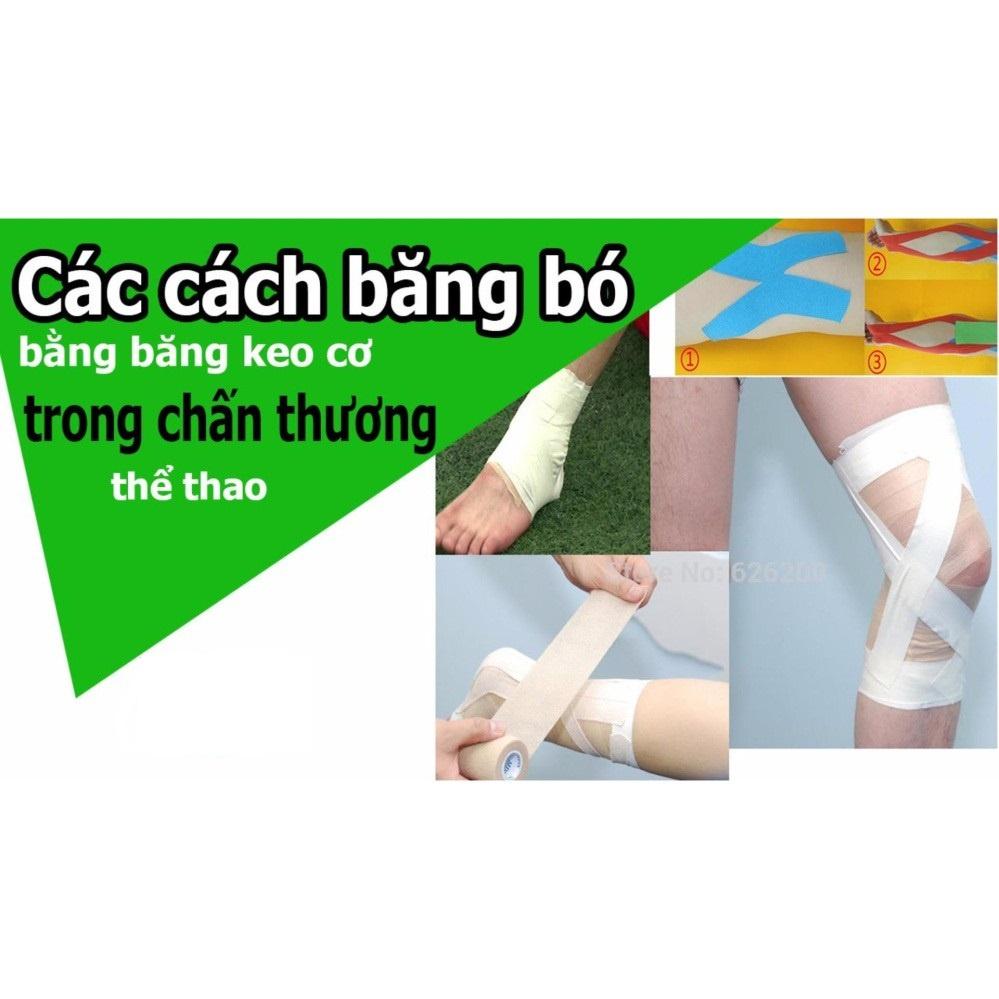 Băng keo thể thao, băng quấn thể thao nano dùng cho bóng đá, bóng rổ, bóng chuyền, võ thuật giảm chấn thương