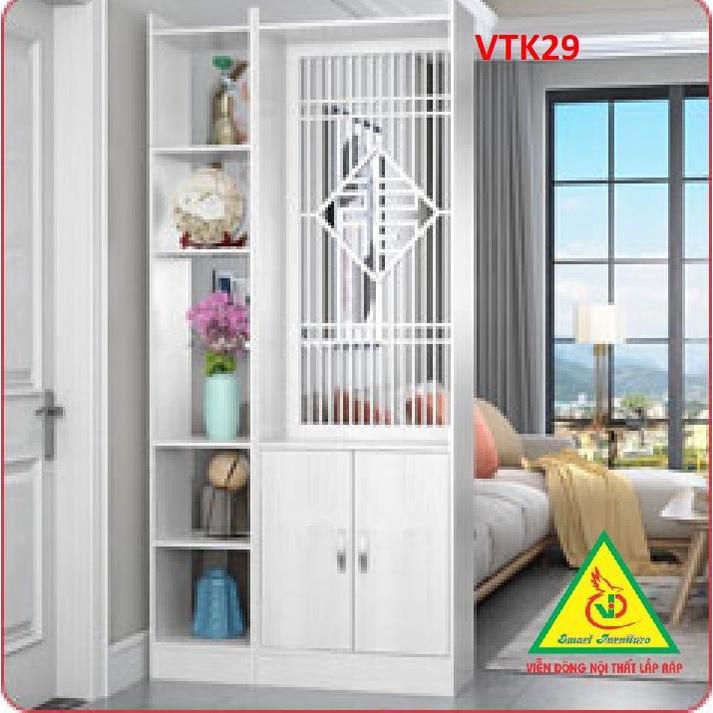 Tủ kệ trang trí kiêm vách ngăn phòng khách , nhà bếp VTK29 - Nội thất lắp ráp Viendong Adv