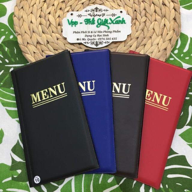 Menu da đặc biệt A6 10 lá - 20 lá (14*25cm)