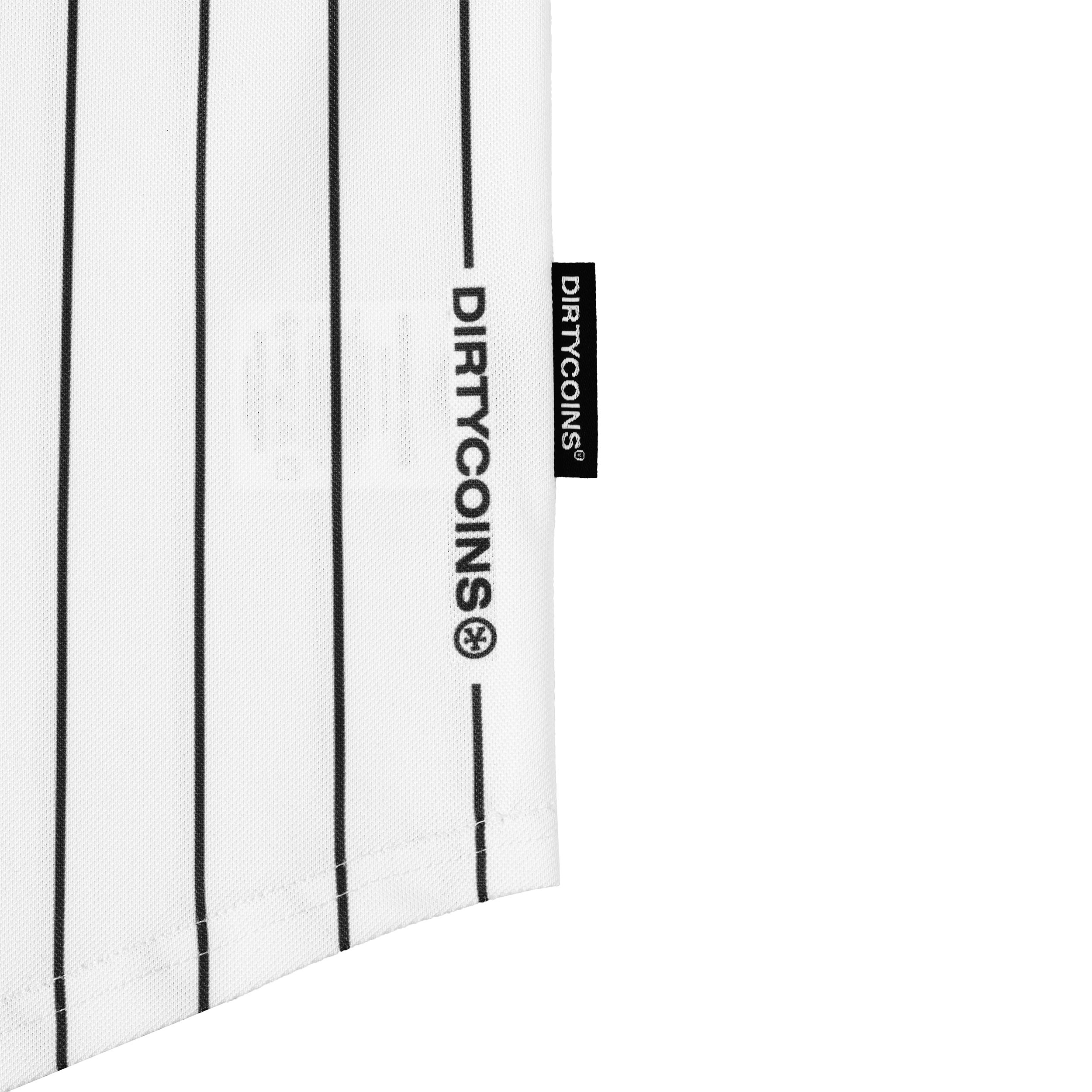 Áo Baseball Black Striped - White