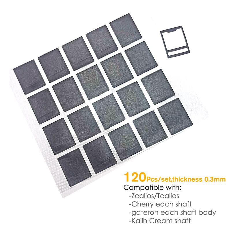 120 Cái/bộ Đen Công Tắc MX Phim Cho Bàn Phím Cơ Trục MDI Phim Sửa Chữa