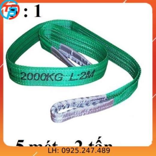 Dây cáp vải cẩu hàng 2 Tấn - bản 50mm - Hệ số 5:1 - 5 Mét CÁP THÉP Thái Bình VinàN