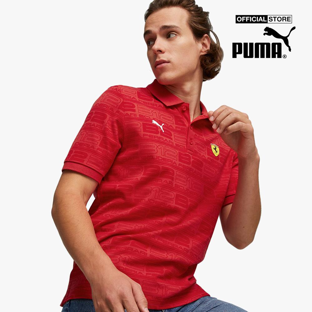 PUMA - Áo polo nam tay ngắn Scuderia Ferrari Race Graphic Printed Motorsport 535844