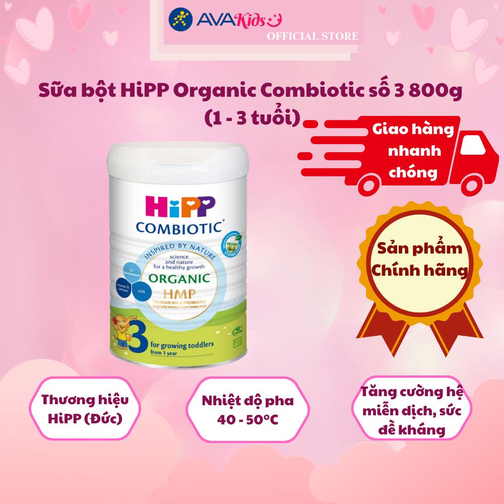 Sữa bột HiPP Organic Combiotic số 3 800g (1 - 3 tuổi)