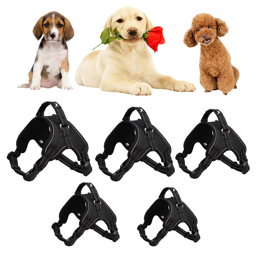 Pet Dog Chest Strap Harness Soft Adjustable Reflective Breathable Vest S