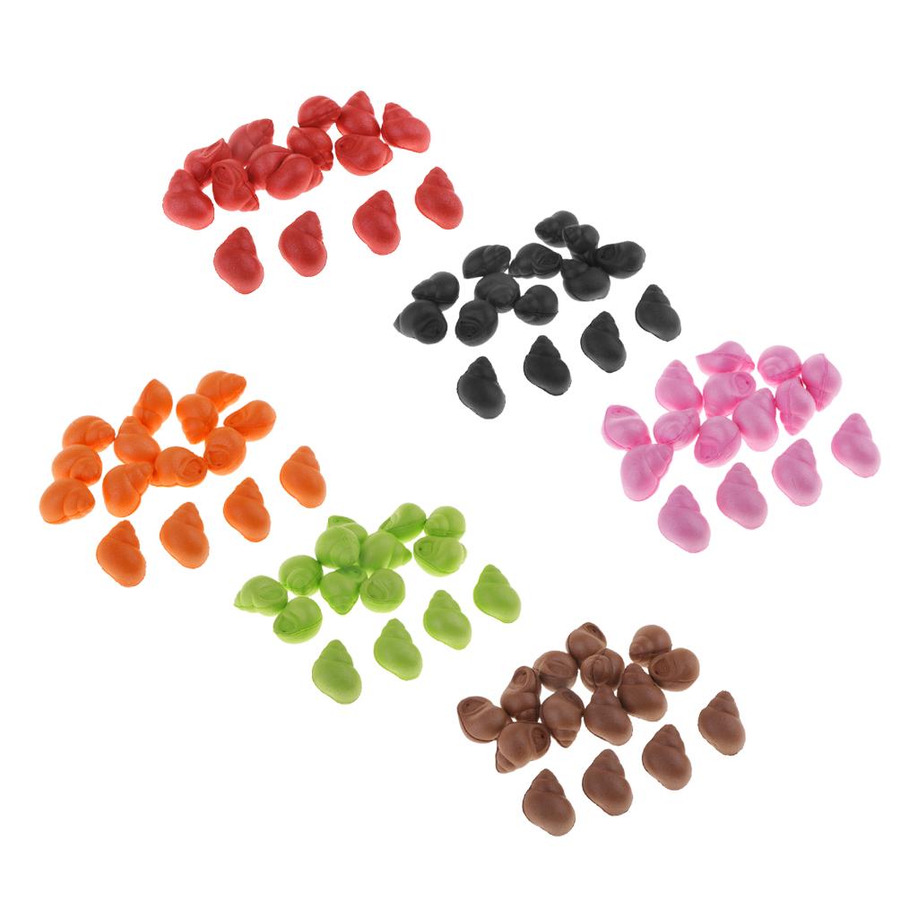 15pcs Pop up Boilies Baits Carp Fishing Lures Floating Snail Beads Red