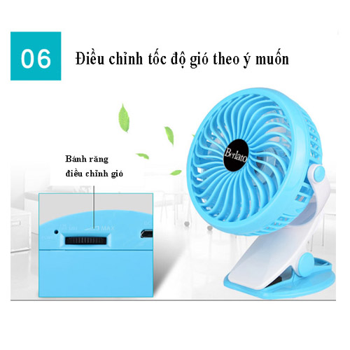 Quạt Mini Pin Sạc Kẹp Bàn Siêu Mát giải pháp tuyệt vời cho học sinh và dân văn phòng mùa hè này