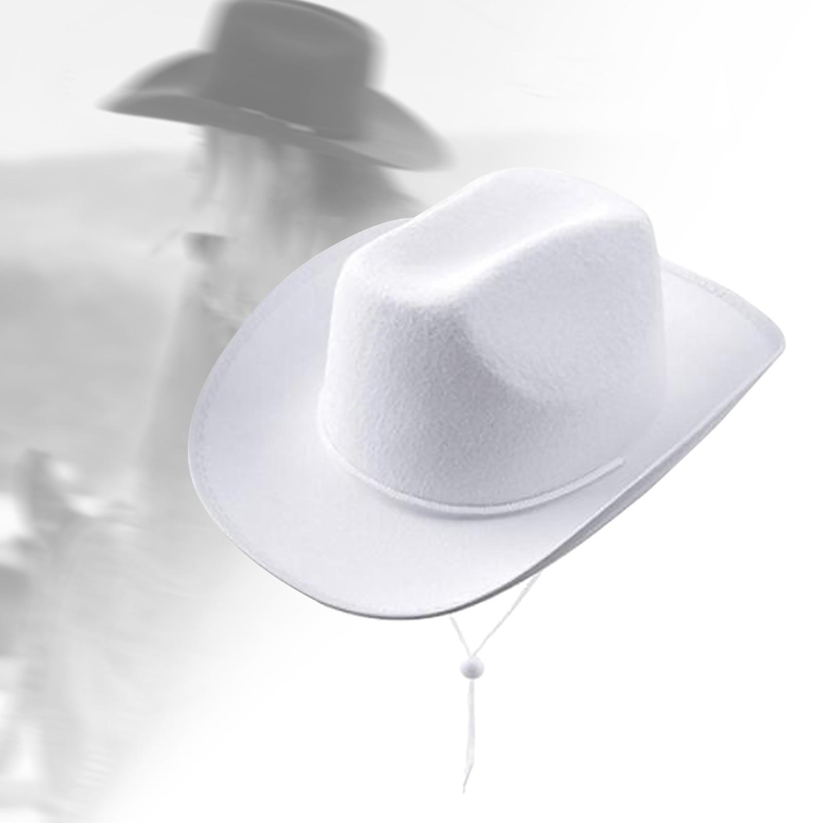 Cowgirl Hats Western Cowboy Hat Decorative Fashion Wide Brim Hat Jazz Hat for Wedding Music Festival Unisex Adults Performance Men Women